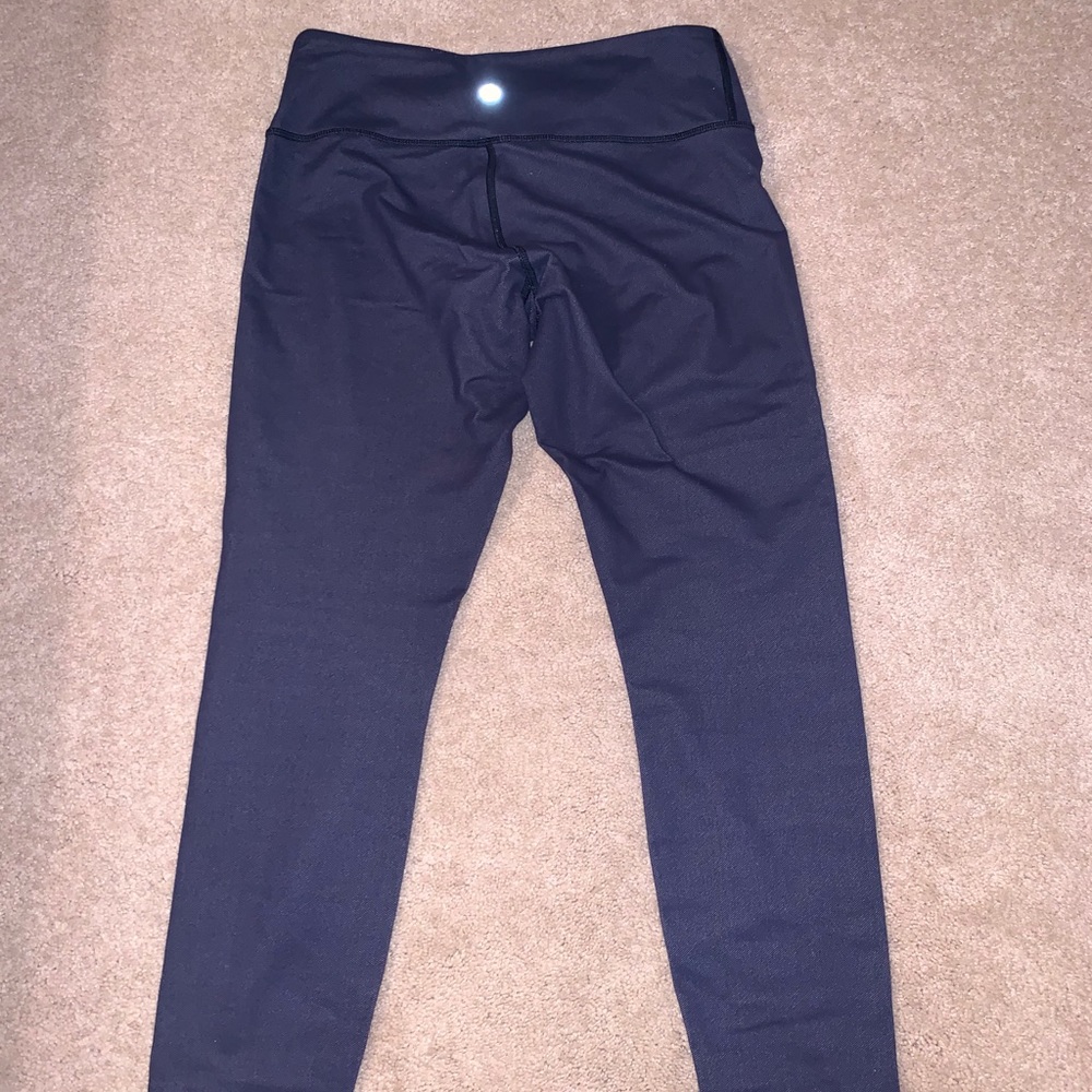 Lululemon Wunder Under Dark Blue Size 8 - Picture 2 of 8